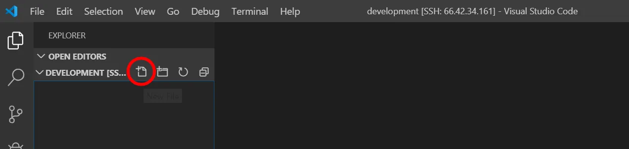 新しいファイルを作成する